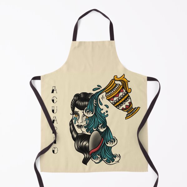Item preview, Aquarius zodiac sign tattoo designed and sold by Valentina Rojas Márquez.