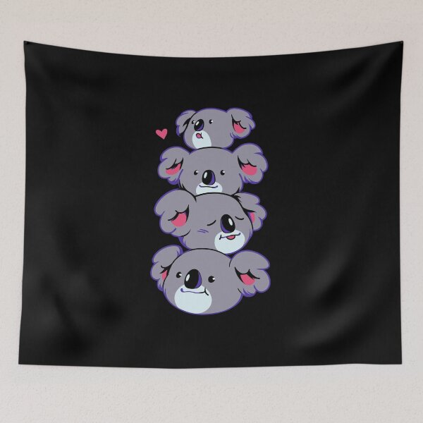 Item preview, Pila de cabezas de Coala Kawaii de Tobe Fonseca designed and sold by Tobe Fonseca®.