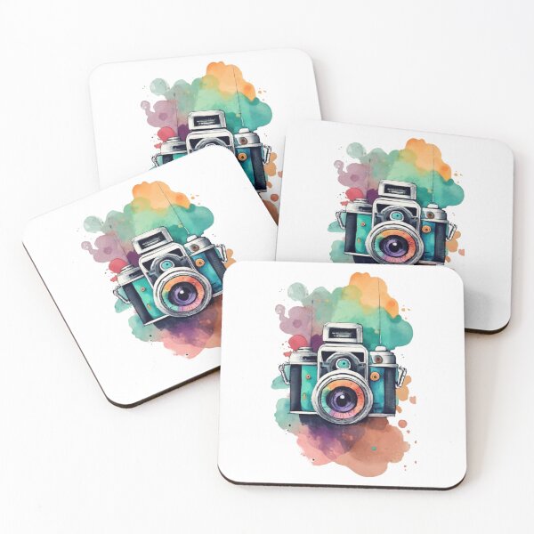 Item preview, Watercolor vintage camera designed and sold by PawelNature.