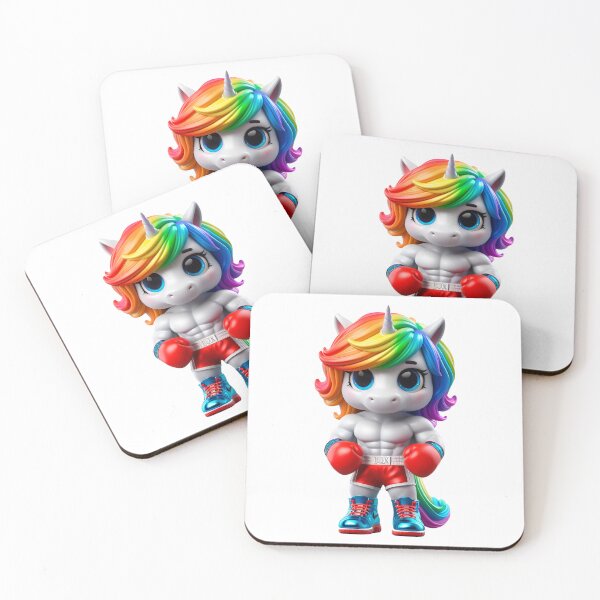 Item preview, Cute Rainbow Unicorn Boxer: Color and Magical Punches in Action No. 1 designed and sold by Nathalymx.