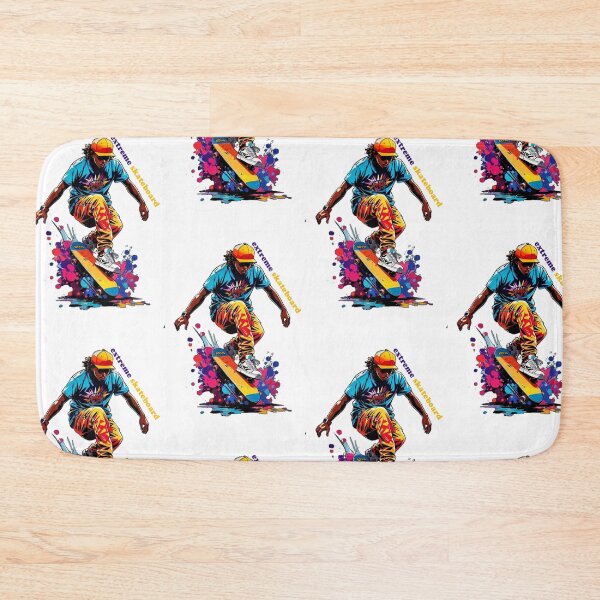 Item preview, illustration young man on extreme skateboard designed and sold by albertotv250.