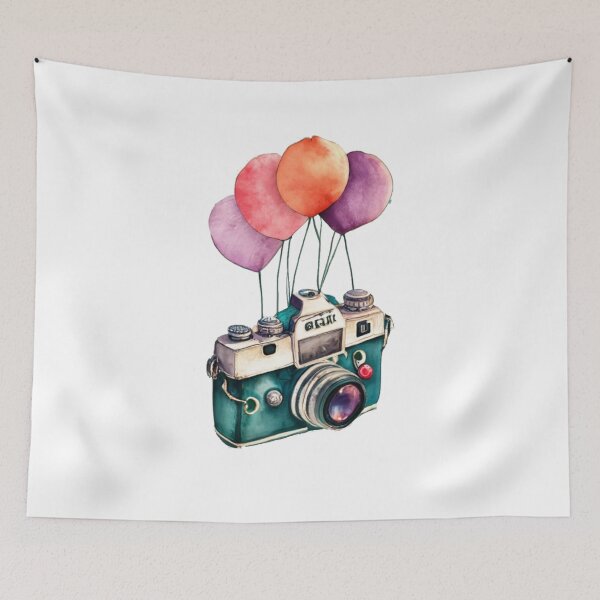 Item preview, Watercolor vintage camera designed and sold by PawelNature.