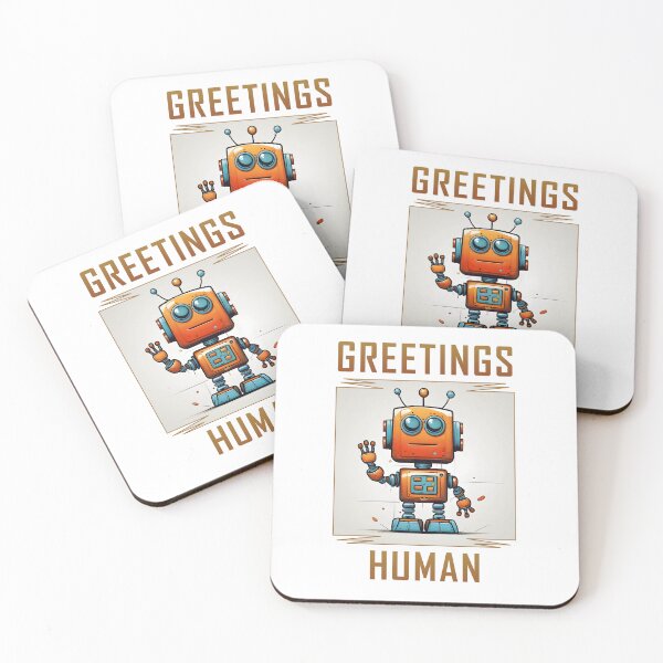Item preview, Greetings Bot designed and sold by Uncanny-Art.