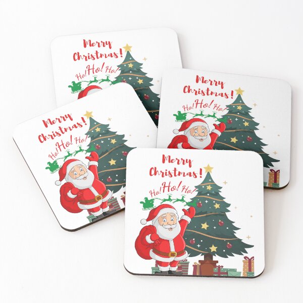 Item preview, Christmas design: Santa Claus and Christmas tree designed and sold by El Rincón Gatuno .
