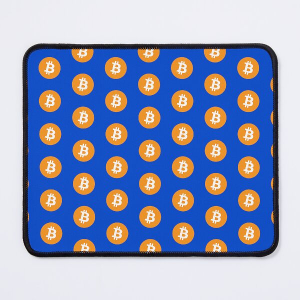 Item preview, Bitcoin Print (blue background) designed and sold by Calista Media.
