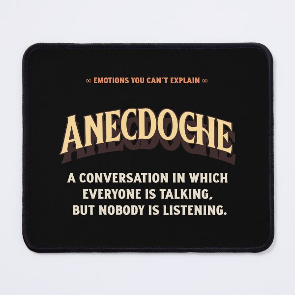 Item preview, Emotions Feelings You Cannot Explain Anecdoche designed and sold by StudioTVDinners.