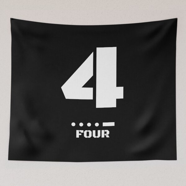 Item preview, Number 4(Four) Morse Code NATO Phonetic Alphabet designed and sold by AnnSign.