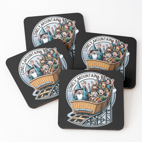 Item preview, Lonely Mountain Roller Coaster Ride - Funny Fantasy designed and sold by Fenay Designs.