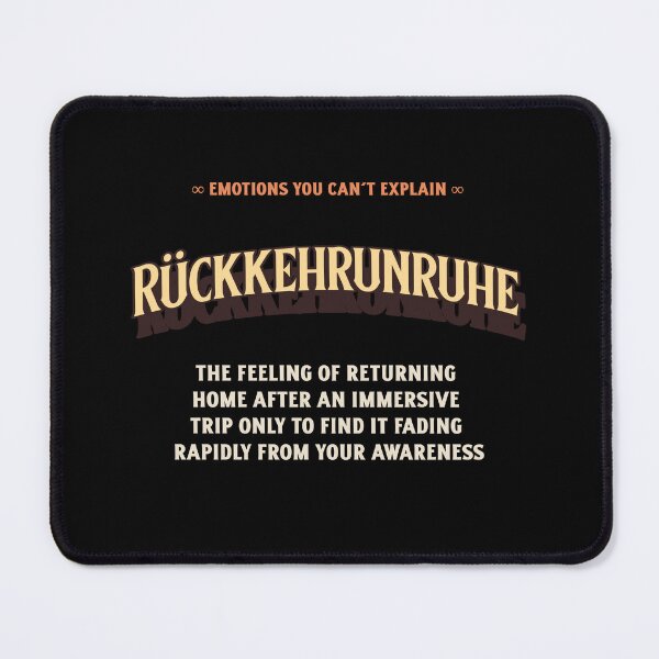 Item preview, Emotions Feelings You Cannot Explain Rückkehrunruhe designed and sold by StudioTVDinners.