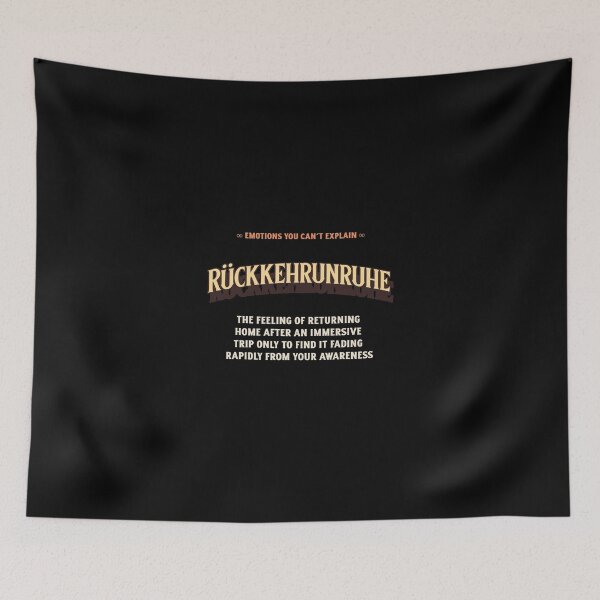 Item preview, Emotions Feelings You Cannot Explain Rückkehrunruhe designed and sold by StudioTVDinners.