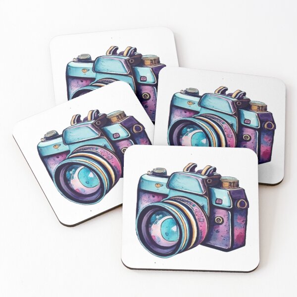 Item preview, Watercolor vintage camera designed and sold by PawelNature.