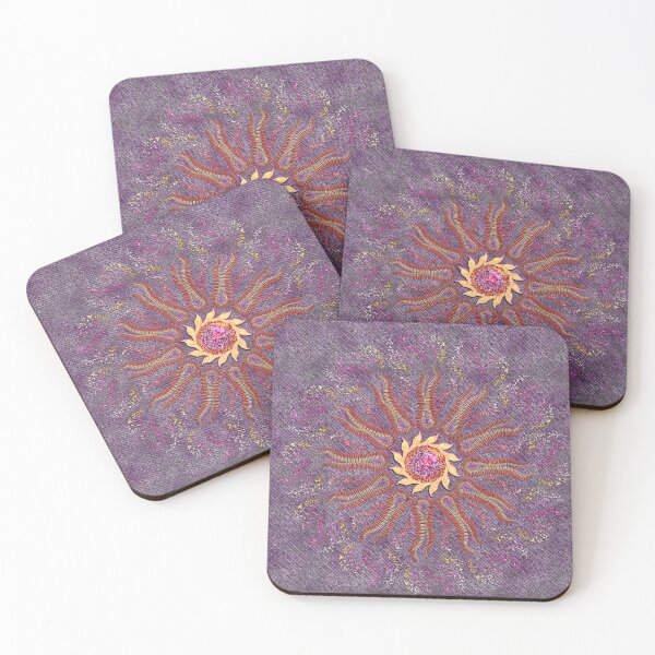 Item preview, Embroidery Style Lesbian Pride Sunflare Mandala  designed and sold by FalcoSkyWolf.