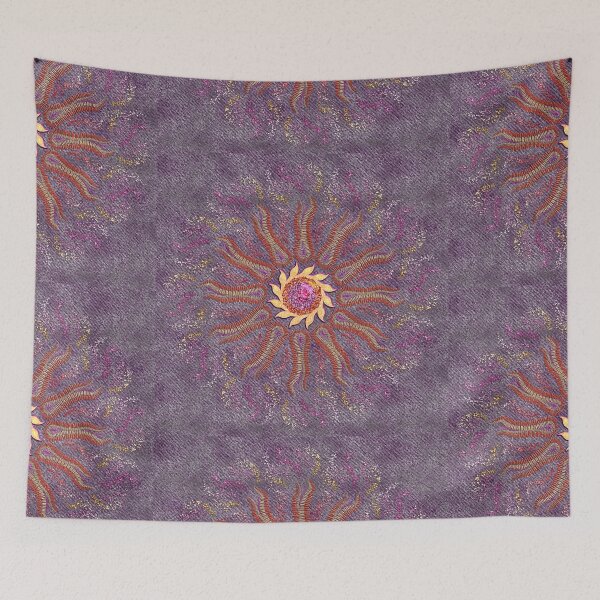 Item preview, Embroidery Style Lesbian Pride Sunflare Mandala  designed and sold by FalcoSkyWolf.