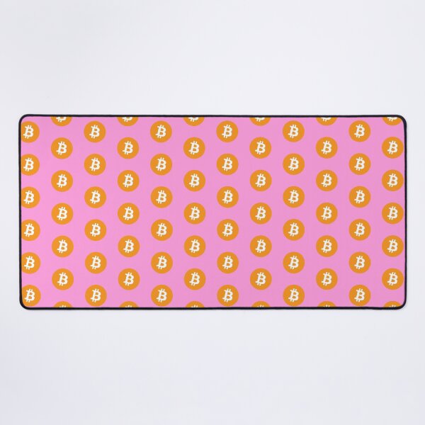 Item preview, Bitcoin Print (pink background) designed and sold by Calista Media.