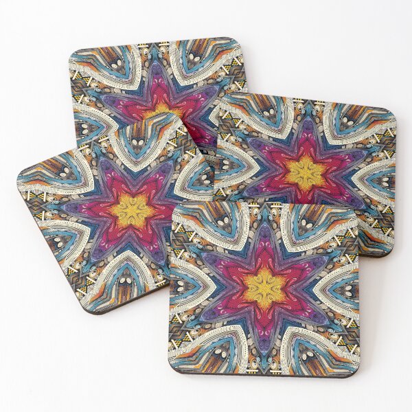 Item preview, Vibrant Honeycomb Cultural Tapestry designed and sold by Mirror-Patterns.