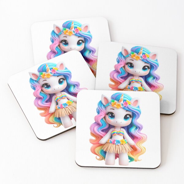 Item preview, Cute Hawaiian Rainbow Unicorn Full of Color: Unique Hawaiian Design No. 2 designed and sold by Nathalymx.