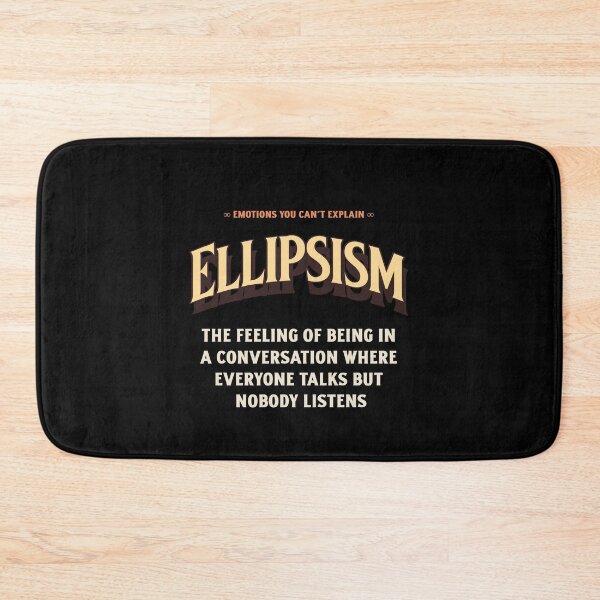 Item preview, Emotions Feelings You Cannot Explain Ellipsism designed and sold by StudioTVDinners.