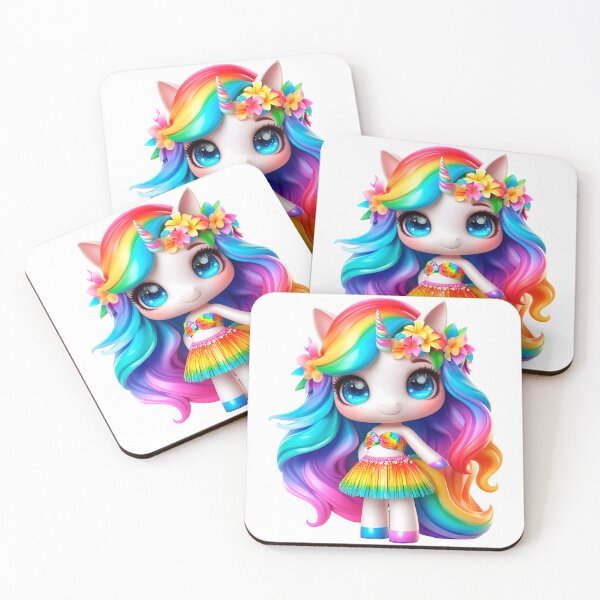 Item preview, Cute Hawaiian Rainbow Unicorn Full of Color: Unique Hawaiian Design No. 3 designed and sold by Nathalymx.
