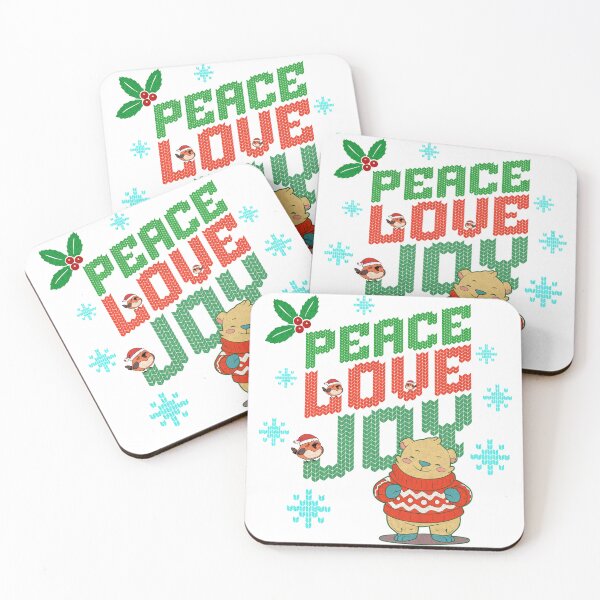 Item preview, Peace, Love, Joy, Little Bear and three little Birds designed and sold by AychtuoImages.