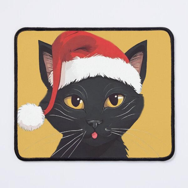 Item preview, Funny black cat santa designed and sold by zanifun.