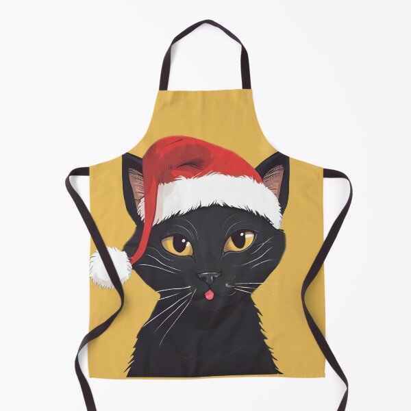 Item preview, Funny black cat santa designed and sold by zanifun.