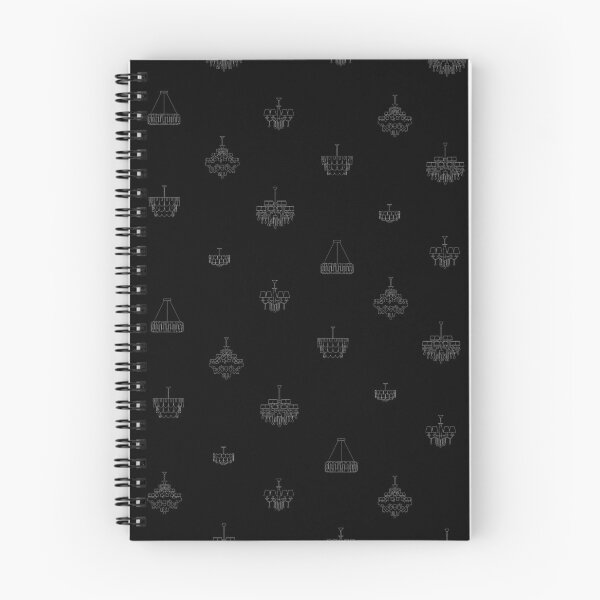Item preview, Chandelier Sketchbook Black designed and sold by pinebluedesign.