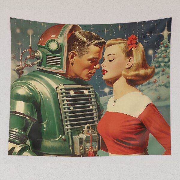 Item preview, 1950s Sci-fi Christmas kiss designed and sold by Brendon987.