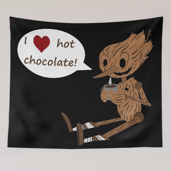 Item preview, Guillermo Del Toro Pinocchio (with a warm cup of cocoa) (little painted heart) designed and sold by Soulfate.