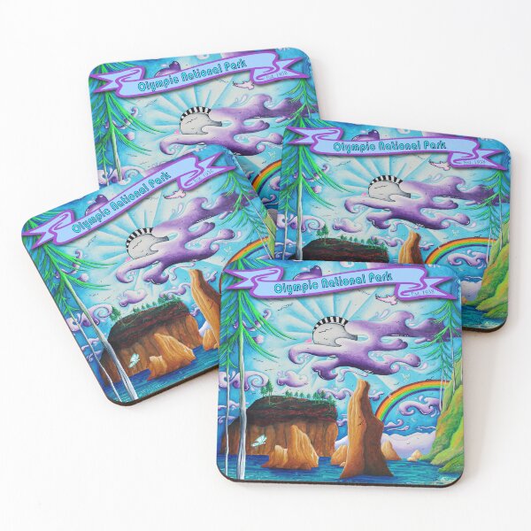 Item preview, Ruby Beach, Olympic National Park Travel Art by MeganAroon Stickers & More! designed and sold by MeganAroon.