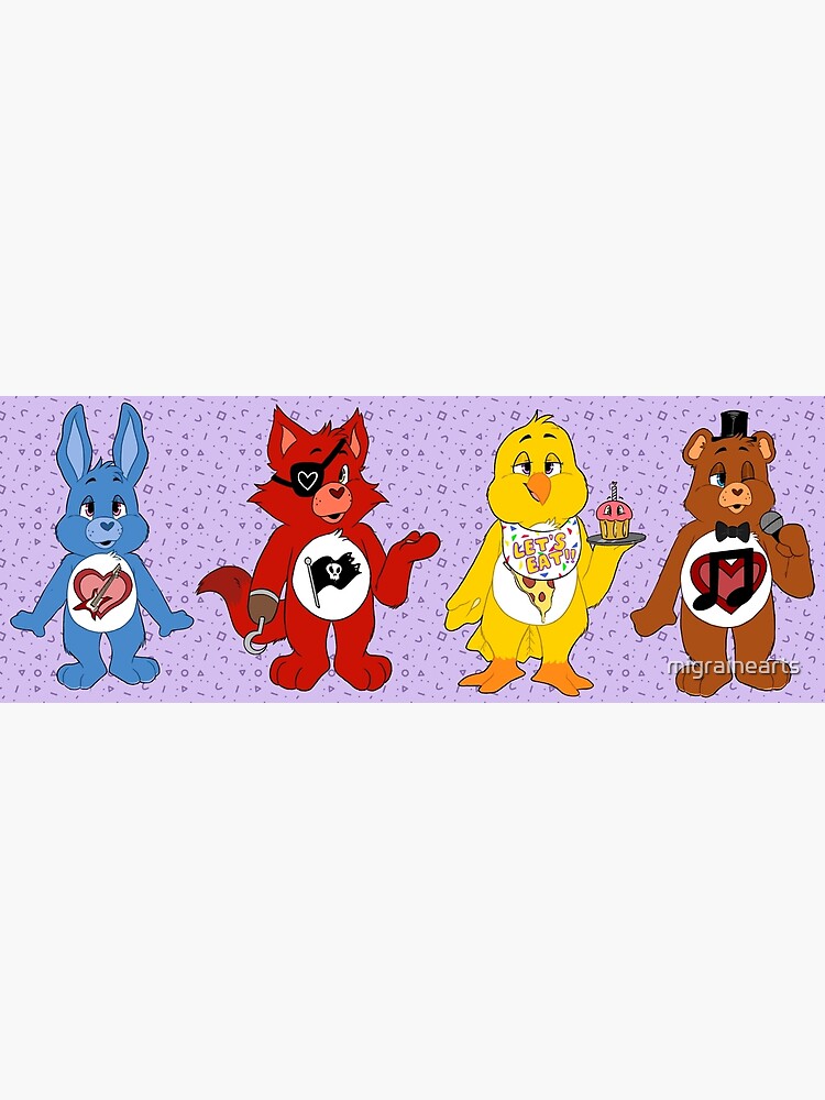 FazCares (FNAF Care Bears) Art Print