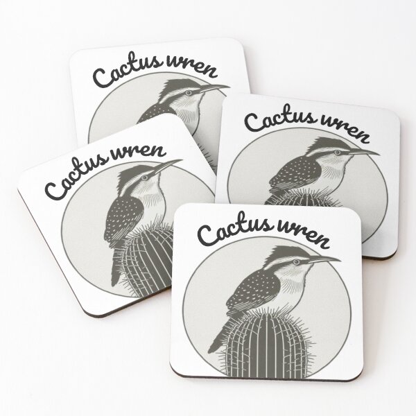 Item preview, Cactus Wren on Cactus Design designed and sold by Redmoonshine.