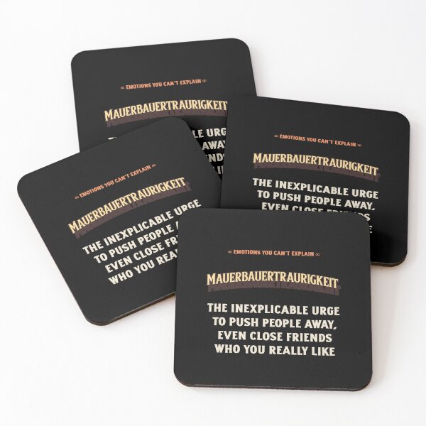 Item preview, Emotions Feelings You Cannot Explain Mauerbauertraurigkeit designed and sold by StudioTVDinners.