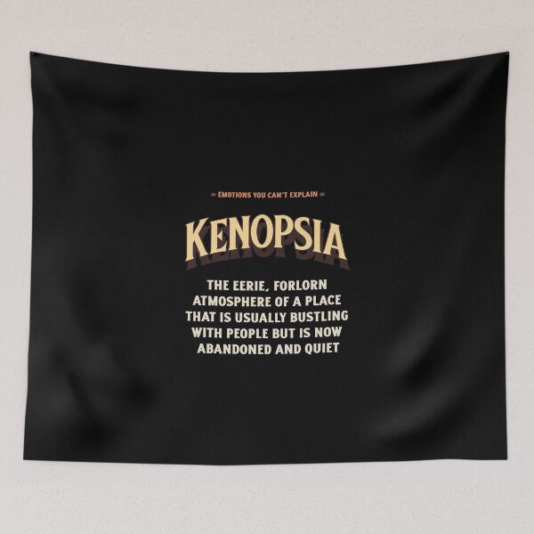 Item preview, Emotions Feelings You Cannot Explain Kenopsia  designed and sold by StudioTVDinners.