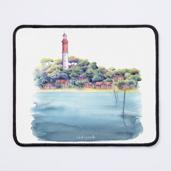 Item preview, Cap Ferret Lighthouse designed and sold by SarahQuarelle.
