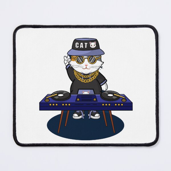 Item preview, cute cat playing music cartoon Essential designed and sold by red-Sky-shop.