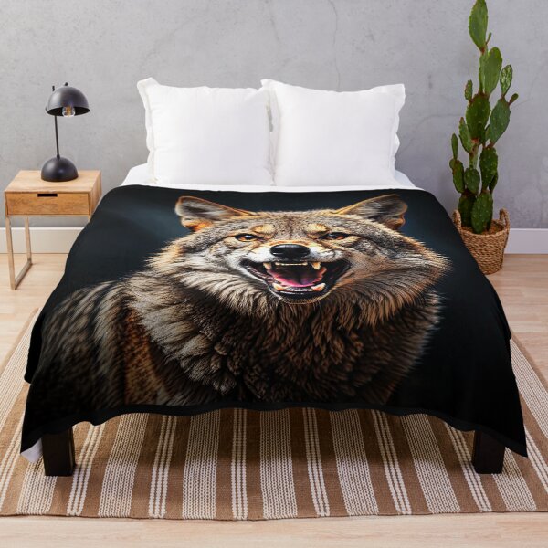 Item preview, Enchanting Wilderness A Majestic Wolf's Fiery Gaze designed and sold by Moriarty's Digital Visions.
