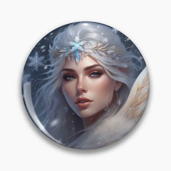 Item preview, Winter Fairy Princess In The Snow designed and sold by FlutterbyFairy.