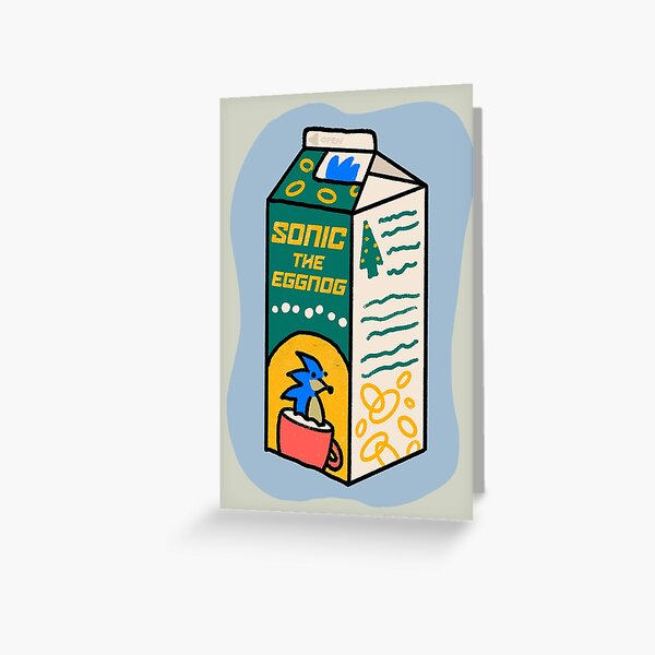 Videogame Crossover Eggnog Greeting Card