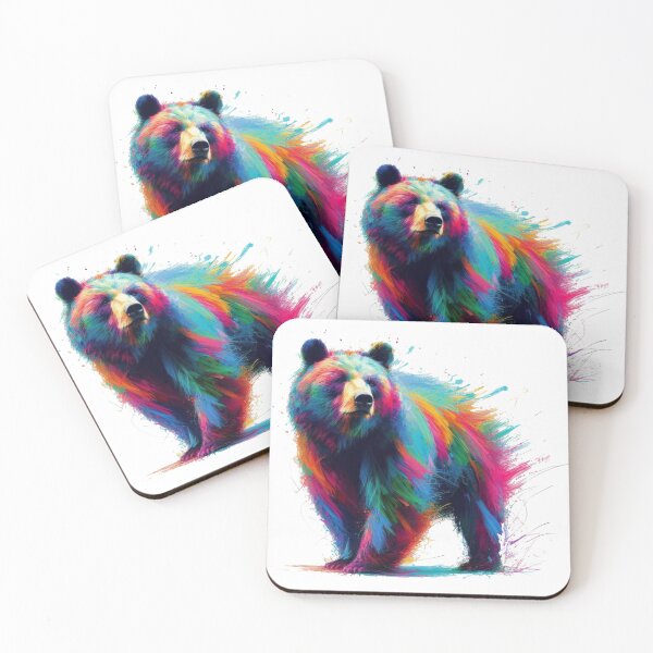 Item preview, colorful bear designed and sold by gkhanco.