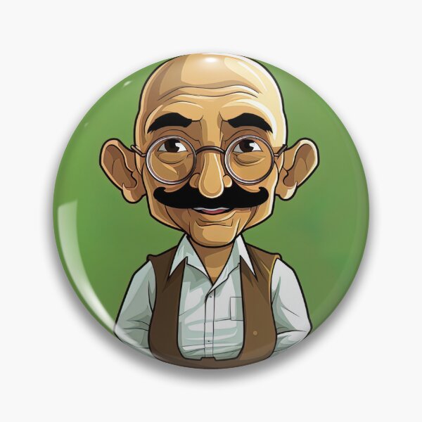 Item preview, Mahatma Gandhi | cute style designed and sold by ComicsFactory.