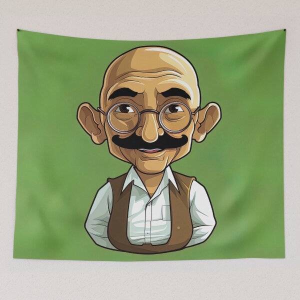 Item preview, Mahatma Gandhi | cute style designed and sold by ComicsFactory.