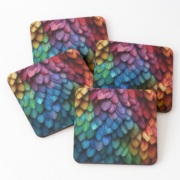 Item preview, Rainbow Parrot Feathers designed and sold by AxeWave.