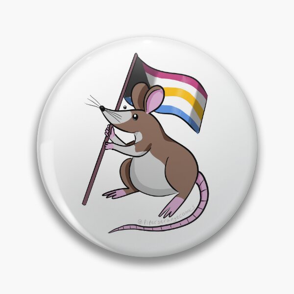 Artikelvorschau, Halbpansexuelle Pride Ratte entworfen und verkauft von Piper Strange.