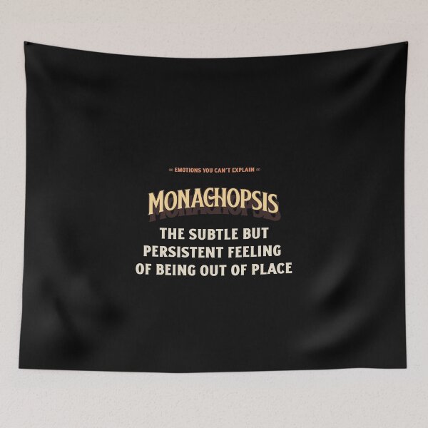 Item preview, Emotions Feelings You Cannot Explain Monachopsis  designed and sold by StudioTVDinners.