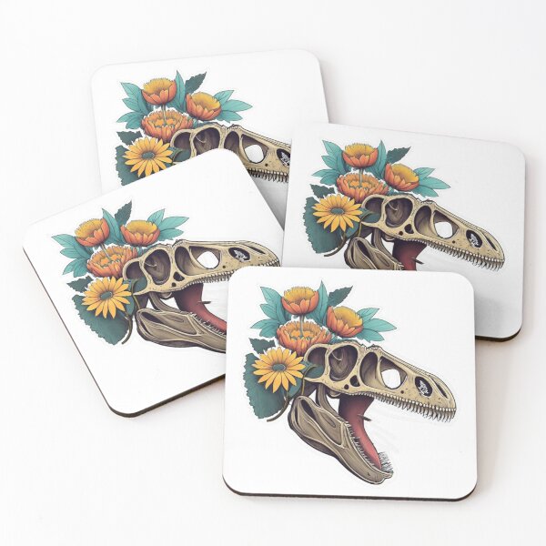 Item preview, Dinosaur Skull Sunflowers designed and sold by sadedream.