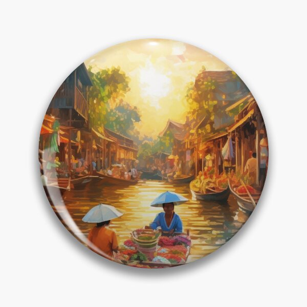 Item preview, Floating Markets - Southeast Asia designed and sold by OdysseyArtworks.