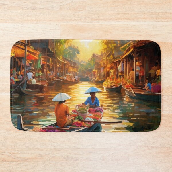 Item preview, Floating Markets - Southeast Asia designed and sold by OdysseyArtworks.