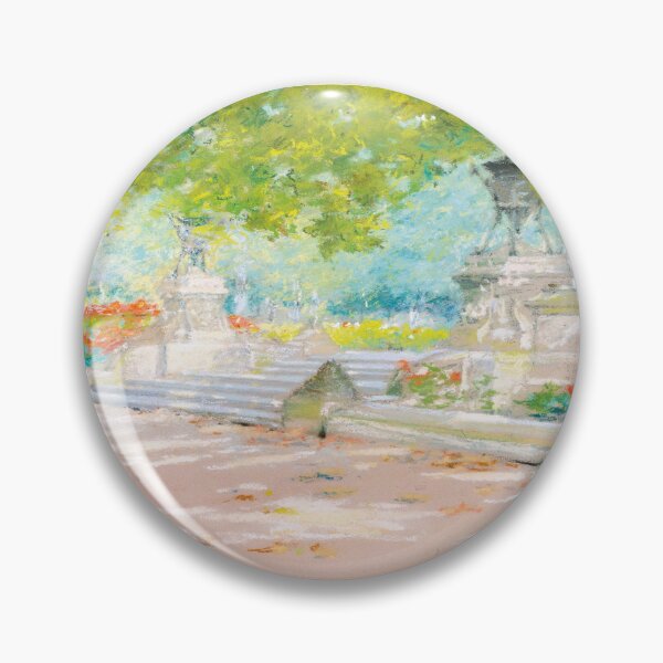 Item preview, Terrace, Prospect Park (1887) drawing by William Merritt designed and sold by Suzana Djordjevic.