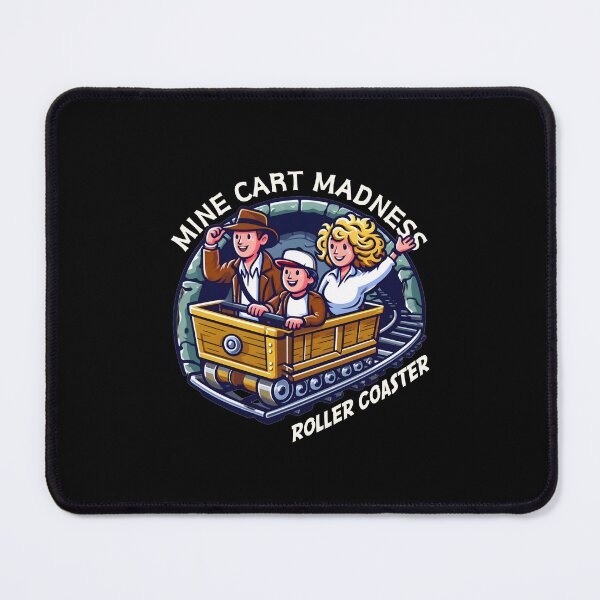 Item preview, Mine Cart Madness Roller Coaster - Funny designed and sold by Fenay Designs.