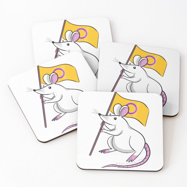 Item preview, Intersex Pride Rat designed and sold by Piper Strange.